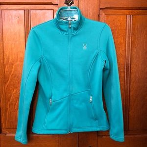 Spyder Core Zip Sweater Medium Turquoise